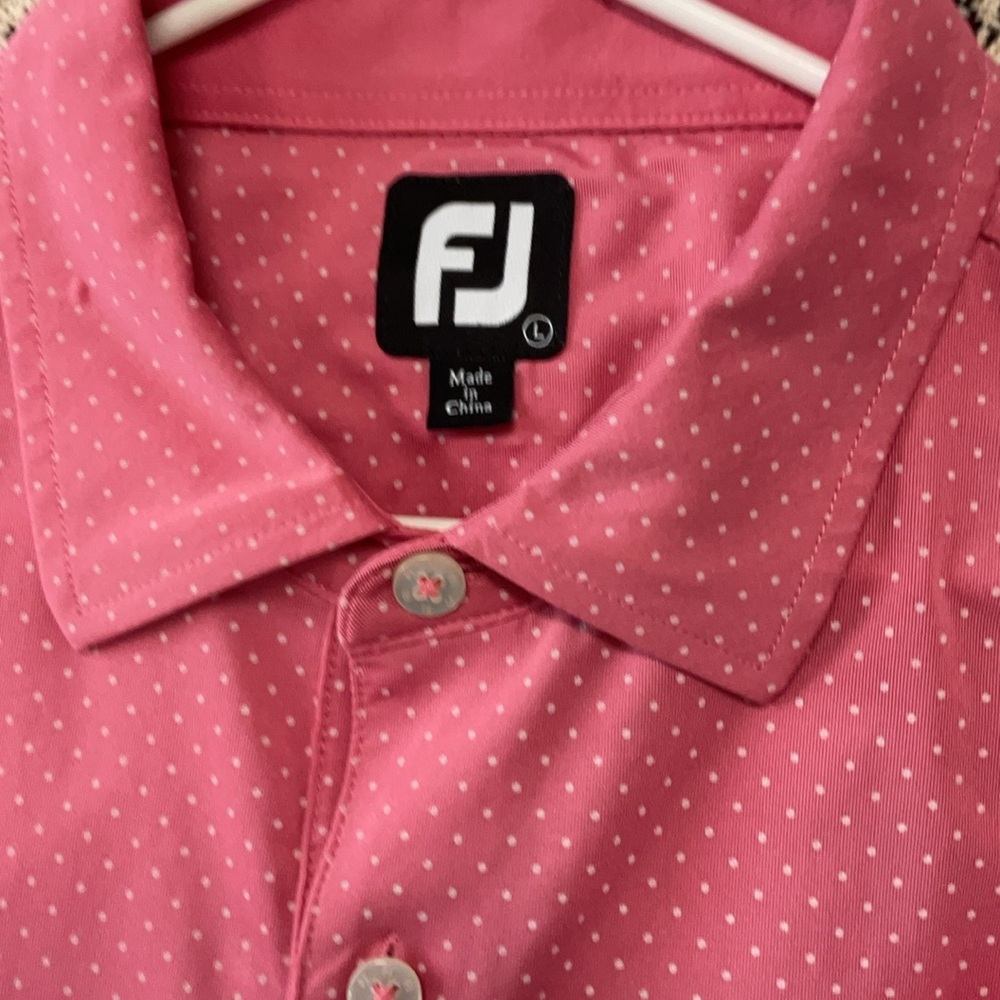 Men's Pink Polka Dot Shirt